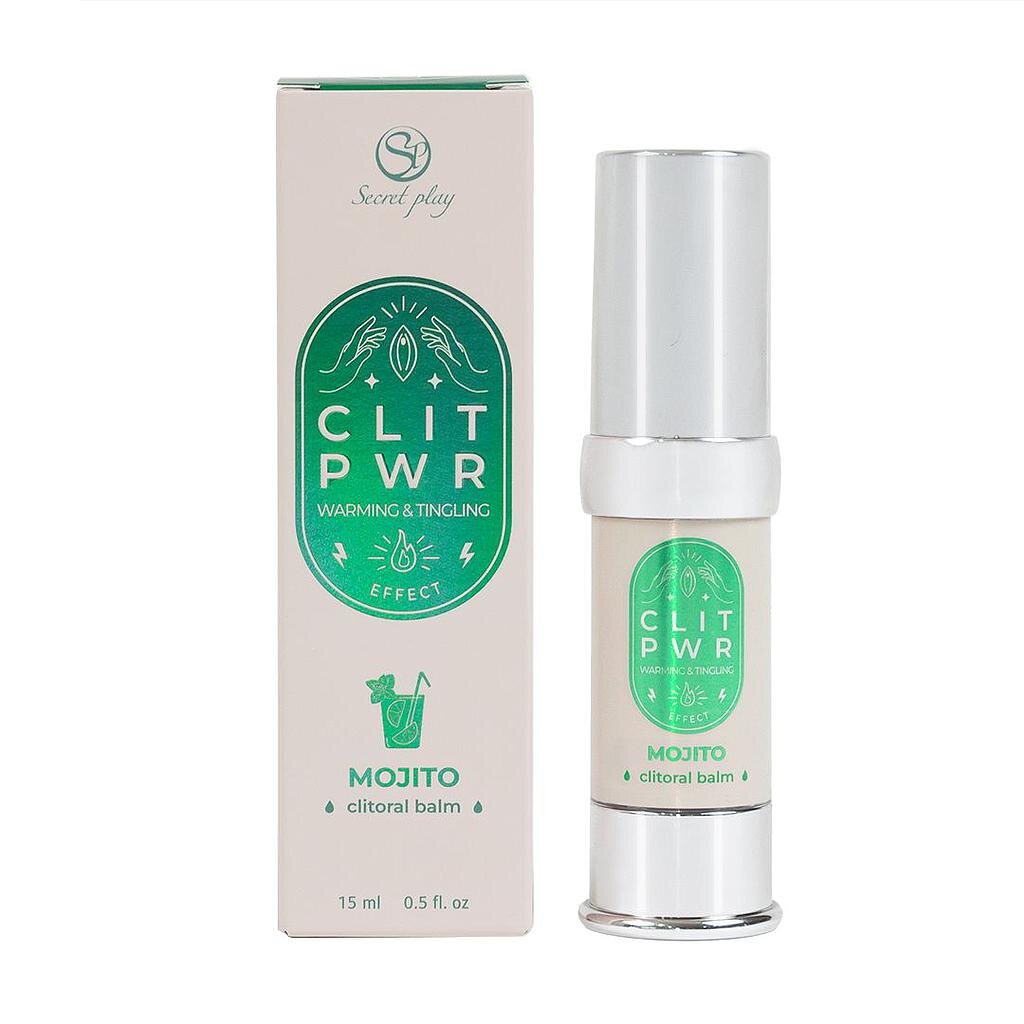 Secret Play Balsam Stimulator pentru Clitoris Clit PWR cu Efect Vibrator si de Incalzire Aroma Mojito 15 ml