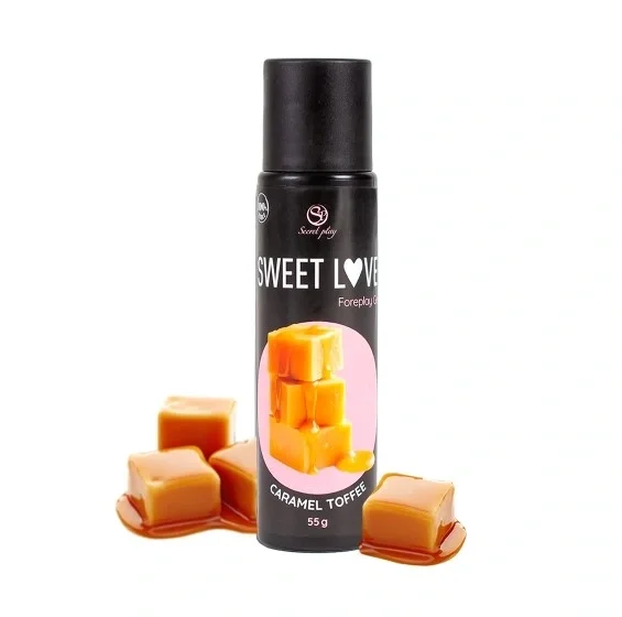 Secret Play Gel Comestibil Stimulator Unisex Aroma Caramel Toffee 55 gr