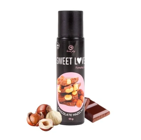Secret Play Gel Comestibil Stimulator Unisex Aroma Ciocolata cu Alune de Padure 55 gr