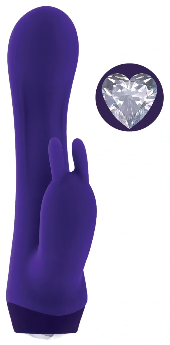 Selopa Vibrator Rabbit Plum Job 10 Moduri Vibratii Silicon USB Mov 13.5 cm