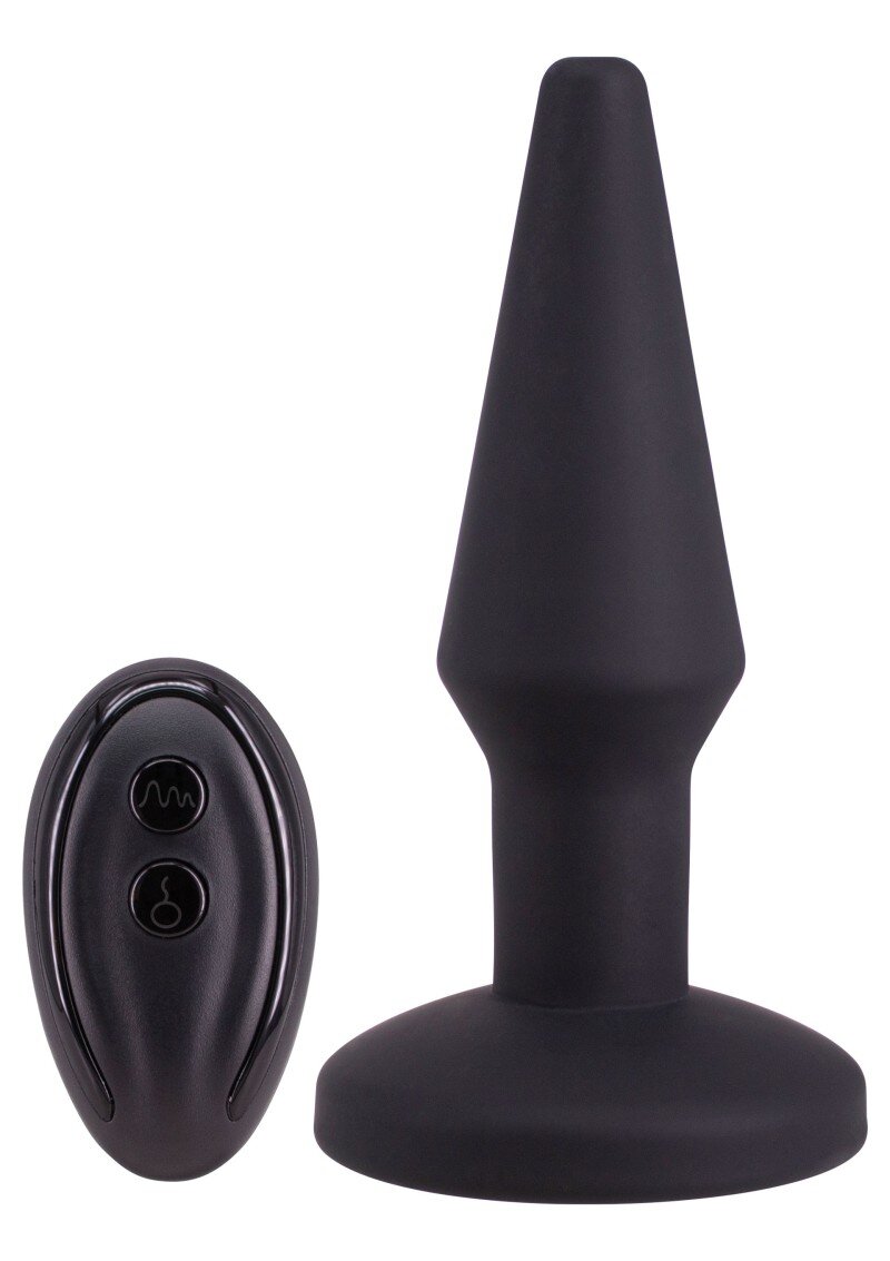 Seven Creations Dop Anal Auto Inflate Remote Control Functii Vibratii+Umflare Silicon Negru 14.2 cm