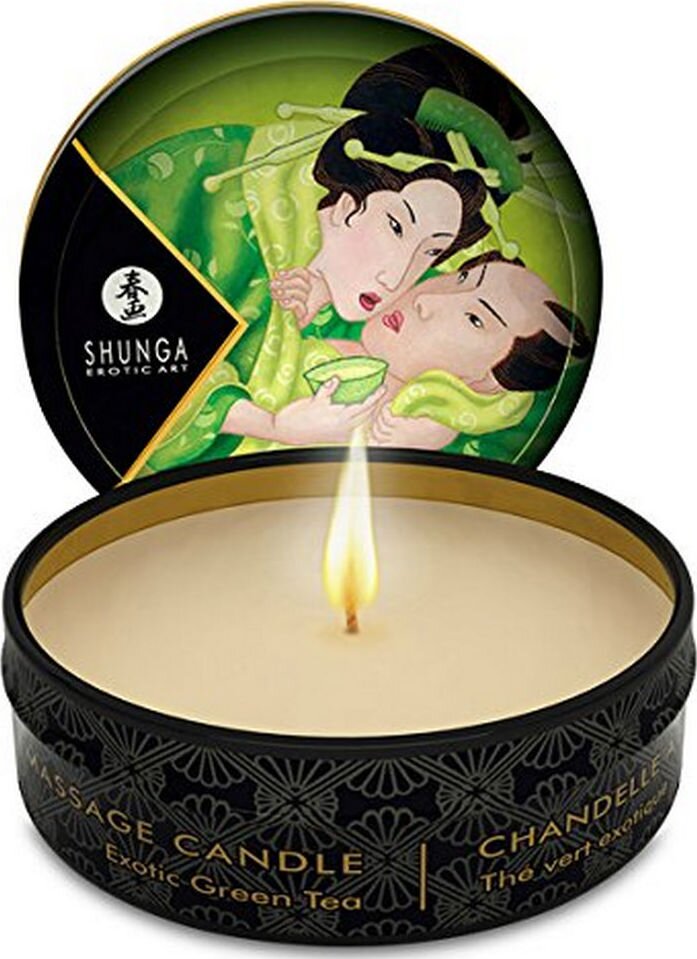 SHUNGA Erotic Art Mini lumanare masaj Shunga - Ceai Verde 30 ML