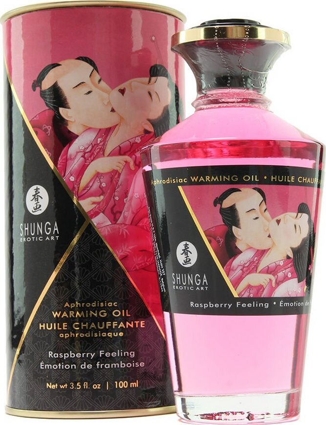 SHUNGA Erotic Art Shunga Ulei Afrodisiac cu Efect de Incalzire - Zmeura 100 ml