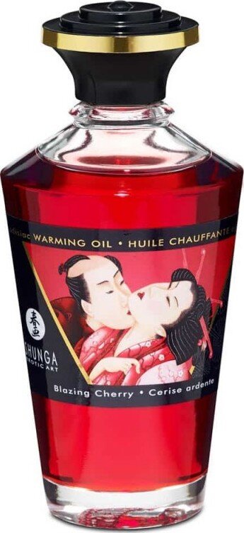 SHUNGA Erotic Art Ulei Afrodisiac Blazing Cherry Cu Efect De Incalzire 100 ml