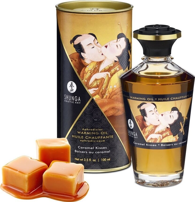 SHUNGA Erotic Art Ulei Afrodisiac Caramel Kisses Cu Efect De Incalzire 100 ml