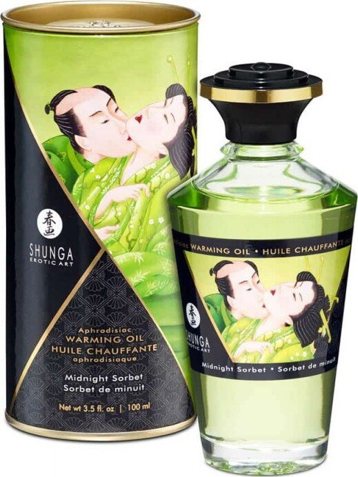 SHUNGA Erotic Art Ulei Afrodisiac Midnight Sorbet Cu Efect De Incalzire 100 ml