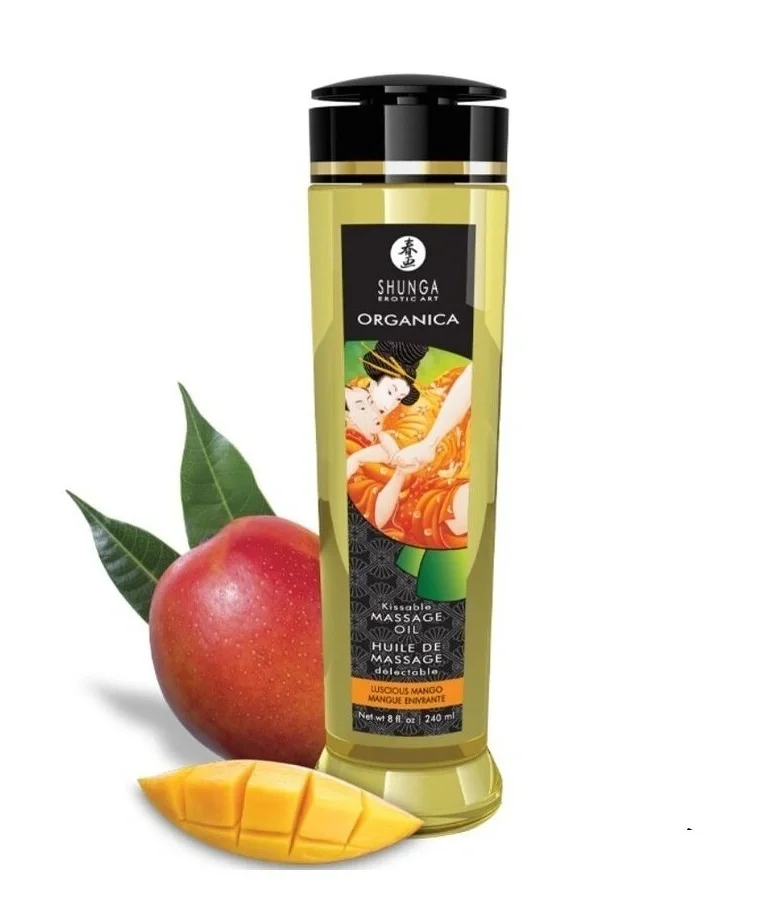 SHUNGA Erotic Art Ulei de Masaj Shunga Organica Kissable Aroma Mango 240 ml