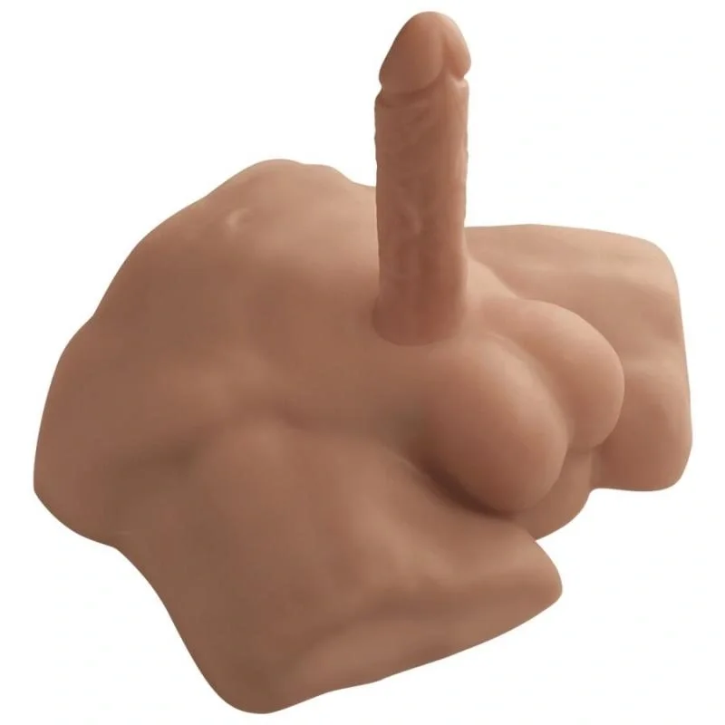Silexd Apollo Torso Masculin si Dildo Realist Inclus Silicon Lichid Caramel
