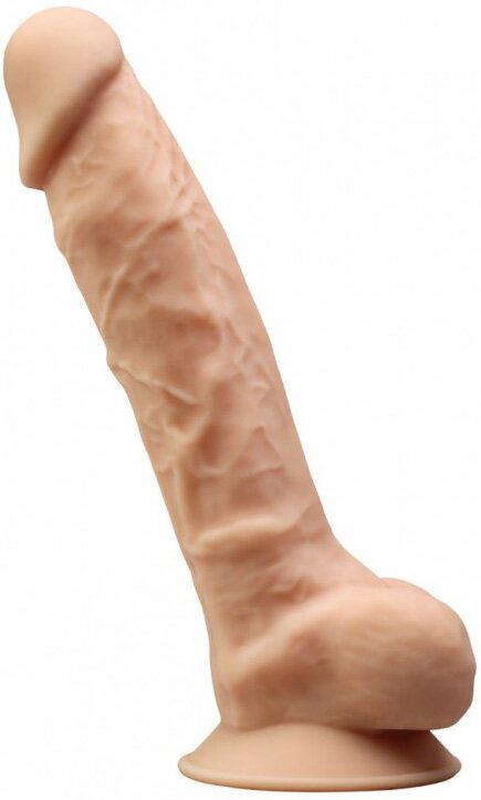 Silexd Dildo Thermo Reactive Silicon cu Memorie Dubla Densitate 20 cm