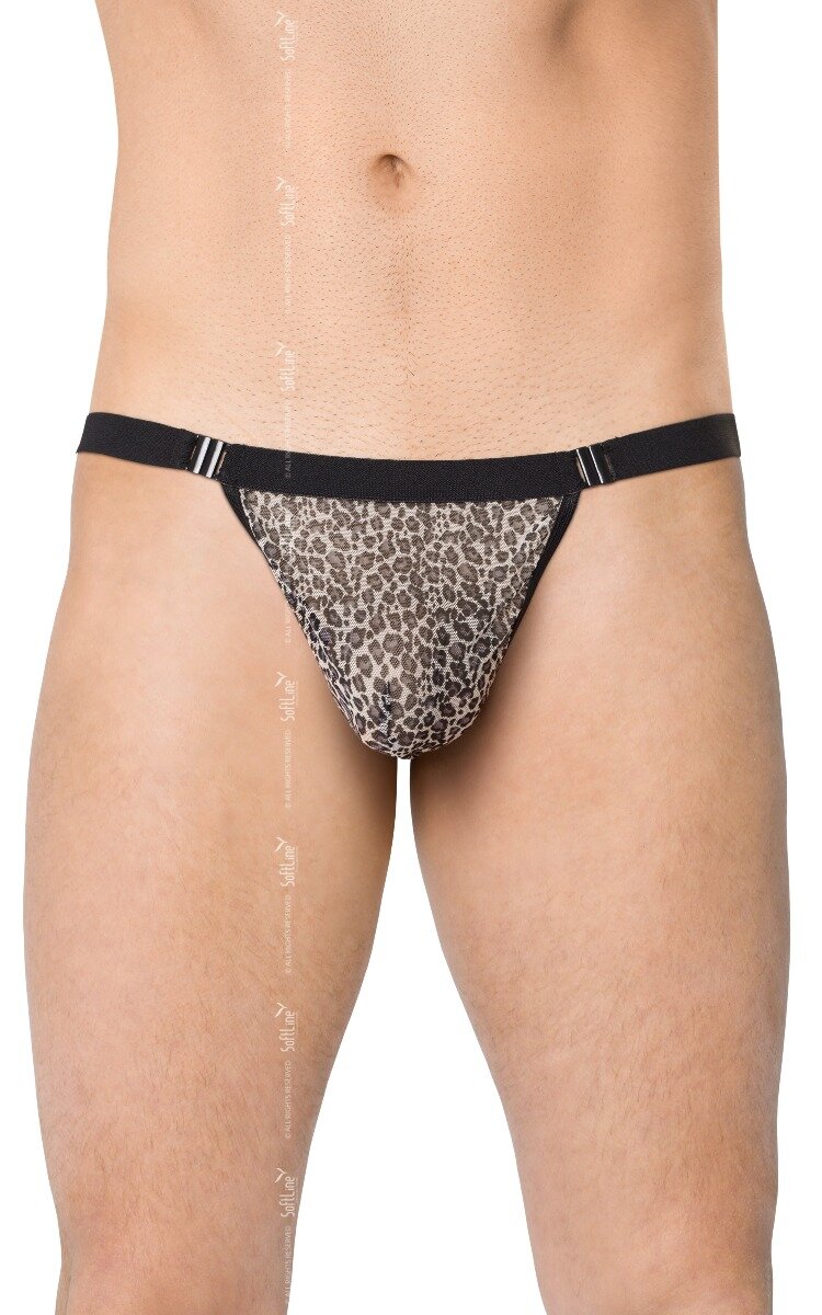 SoftLine Bikini Tanga Barbati Grey Panther S-L
