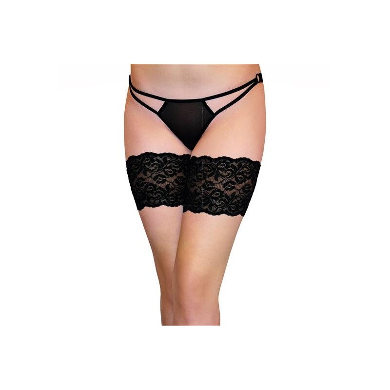 SoftLine Jartiere din Dantela Negre S