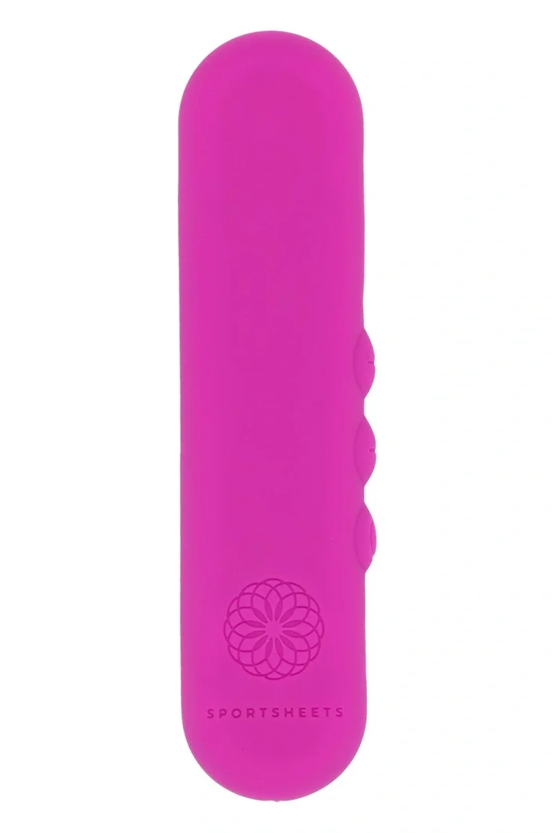 Sportsheets Vibrator Mini Pivot Flat Bullet 5 Viteze Silicon USB Roz 10 cm