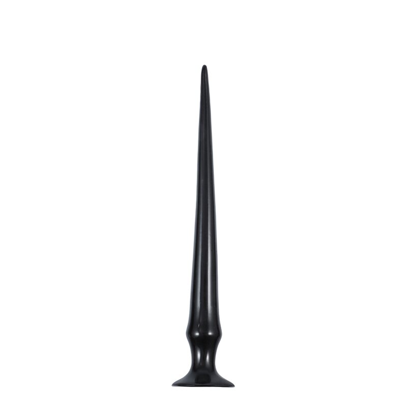 STD Dildo Deep Inside Ventuza PVC Negru 42 cm