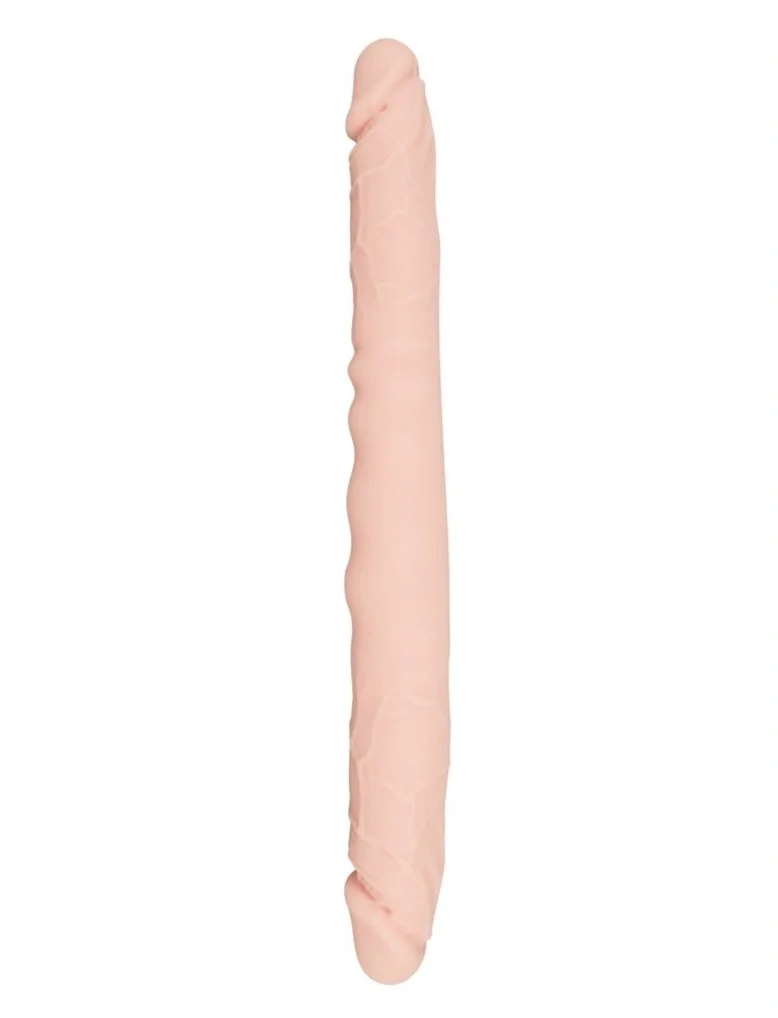 STD Dildo Dublu Real Slim Silicon Natural 30 cm