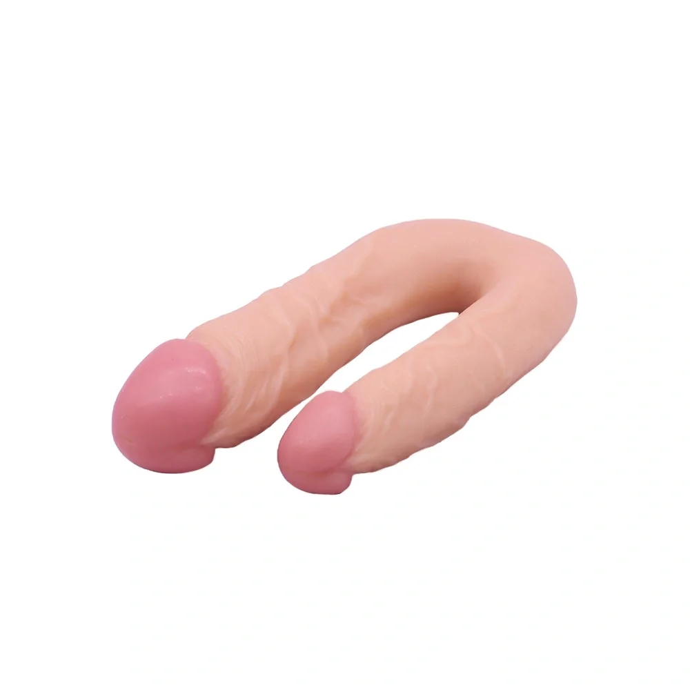 STD Dildo Dublu Realist Dario PVC Natural 22 cm