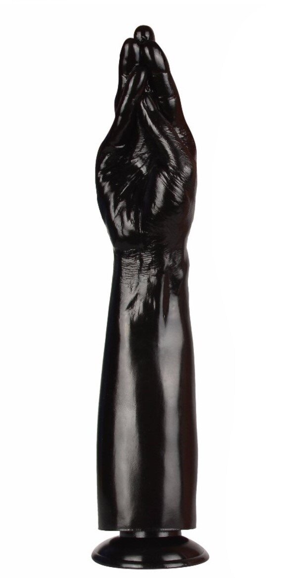 STD Dildo Fisting Naughty Hand PVC Negru 38.5 cm