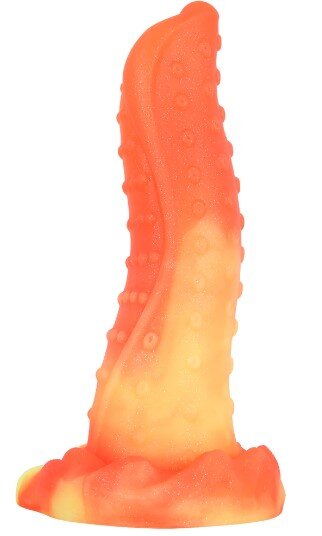 STD Dildo No.1 Fantasy Beasts Silicon Premium Portocaliu 21 cm