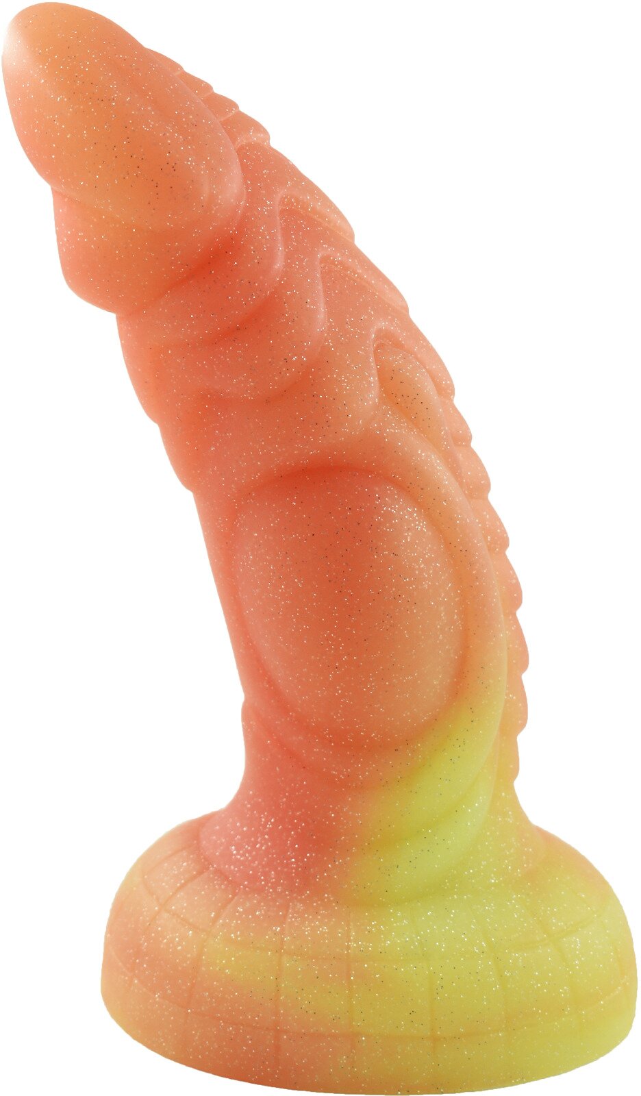 STD Dildo No.17 Fantasy Beasts Silicon Premium Portocaliu/Galben 18.5 cm