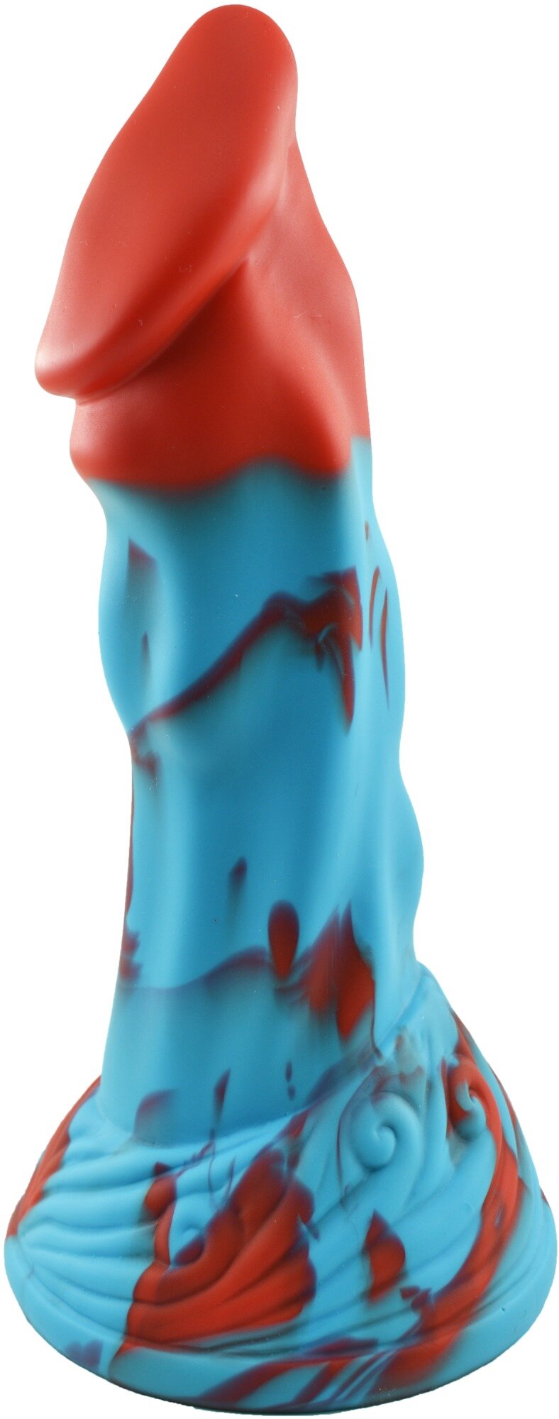 STD Dildo No.2 Fantasy Beasts Silicon Premium Albastru/Rosu 21 cm