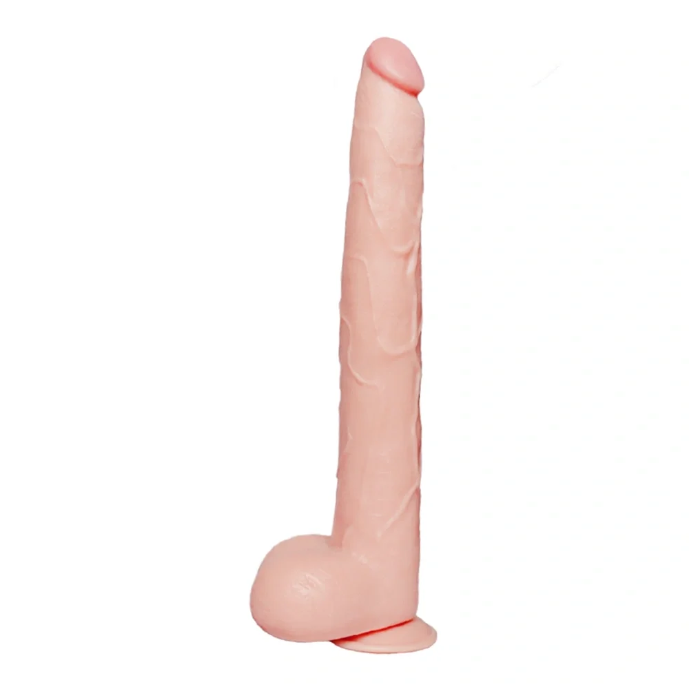 STD Dildo Realist Master cu Ventuza PVC Natural 42 cm