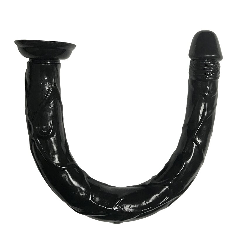 STD Dildo XXL Fantasy PVC Negru 50 cm