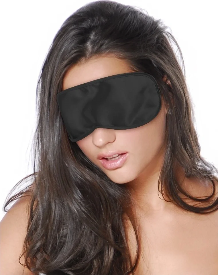 STD Masca de Ochi cu Elastic Satinata Negru