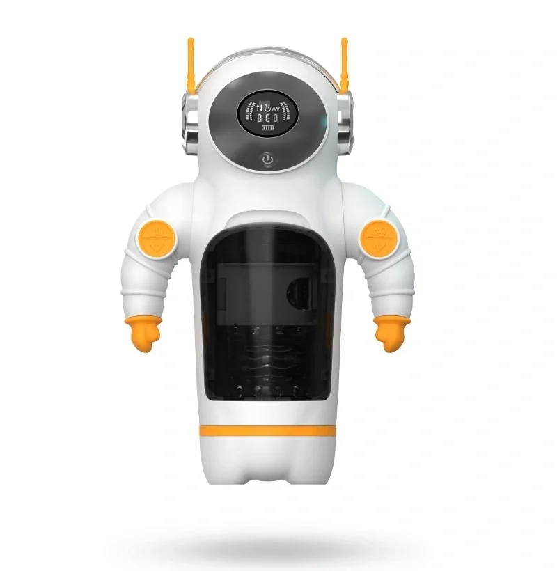 STD Masturbator Astronaut Ecran LCD 8 Moduri Impingere 8 Moduri Suctiune 9 Moduri Vibratii USB 28.6 cm