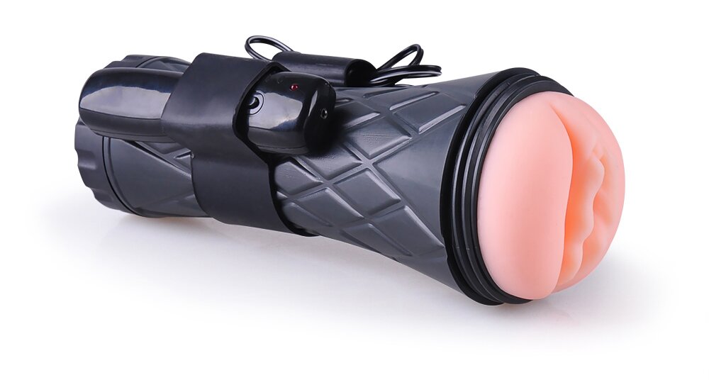 STD Masturbator cu Vibratii Passion Cup Pocket Pussy TPE Natural 23.5 cm