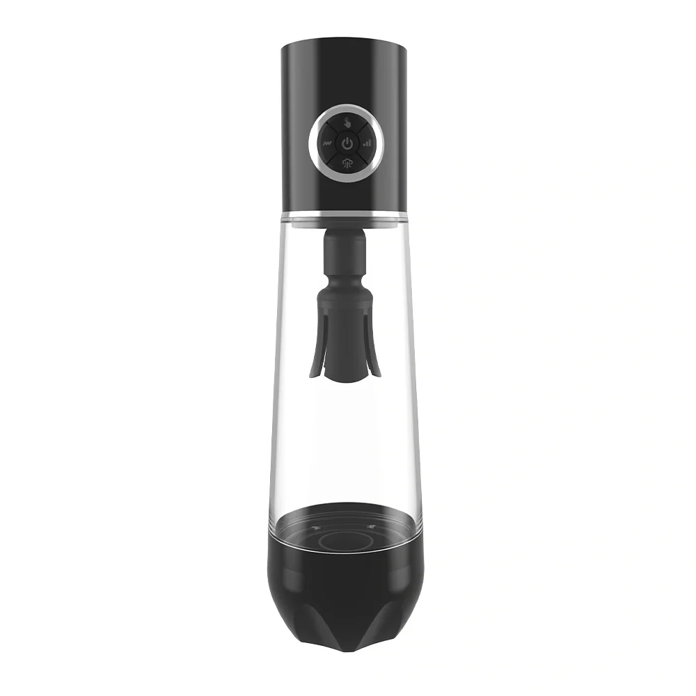 STD Pompa Electrica Automata pentru Marirea Penisului cu Vibratii 3 Niveluri Aspiratie Functie Masaj Waterproof Luxury Pump USB Magnetic 31.6 cm
