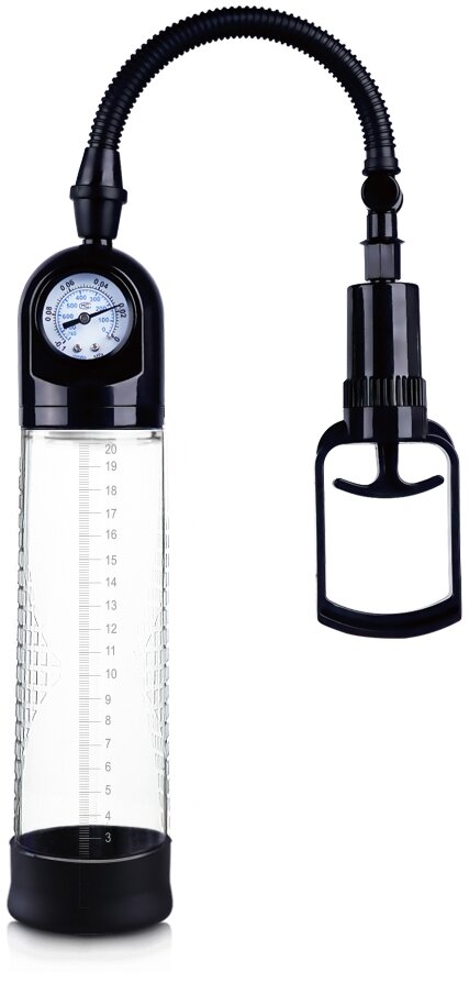 STD Pompa Pentru Marirea Penisului cu Manometru Maximum Power Plus Negru