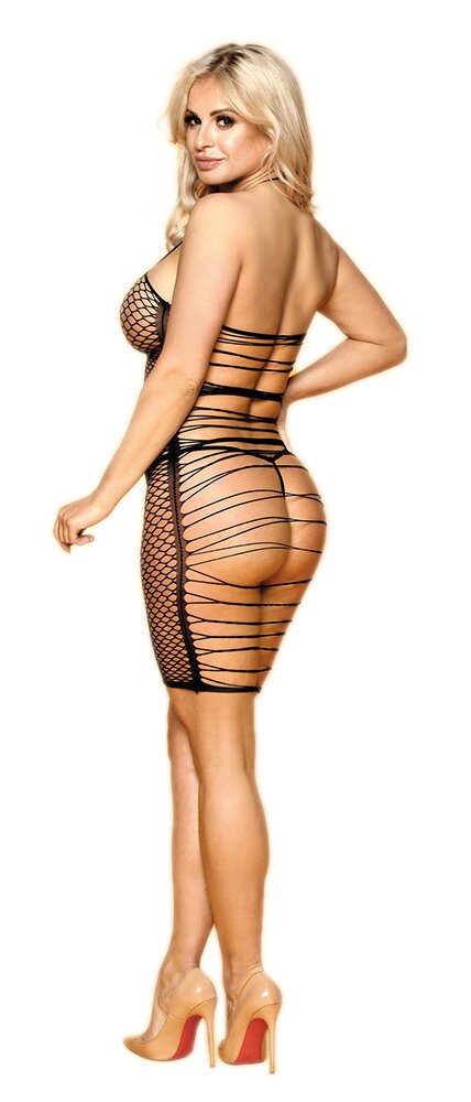 STD Rochie Dreamy Plasa Transparenta Neagra OS