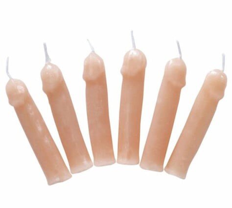 STD Set 6 Lumanari in Forma de Penis