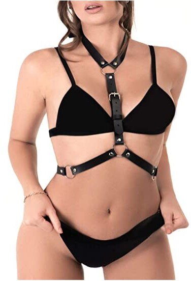 STD Sistem Basic Harness Piele Ecologica Negru OS