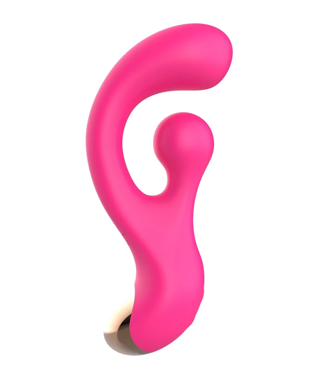 STD Vibrator Rabbit Sani 10 Moduri Vibratii 10 Moduri Rotatii pentru Stimulatorul Clitoridian Silicon USB Magnetic Roz 17.7 cm