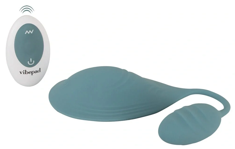  Stimulator Vibepad mini Remote Control 2 Motoare 9 Moduri Vibratii Silicon USB Albastru Deschis