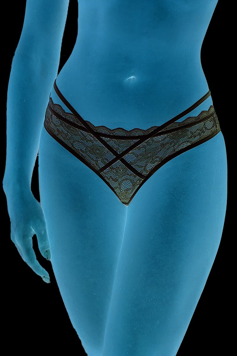 Sunspice Bikini Sexy Dantela Alba S/M