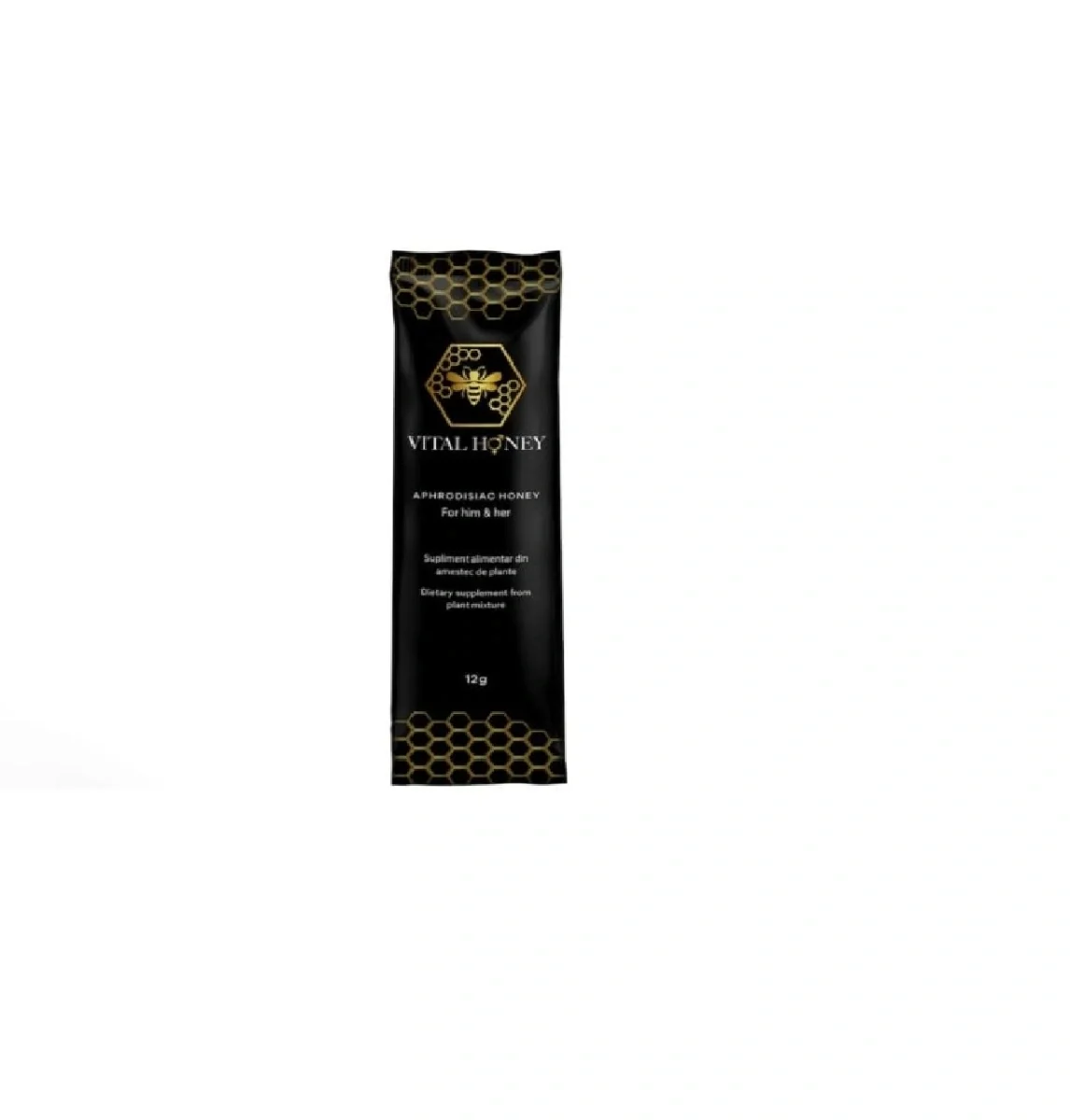  Supliment Alimentar pe Baza de Miere cu Potential Afrodisiac Unisex VITAL Honey 12 grame