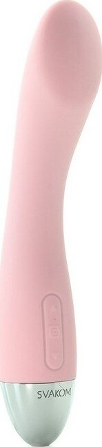 SVAKOM Vibrator Amy 6 Moduri Vibratii Silicon Roz Pal 17 cm