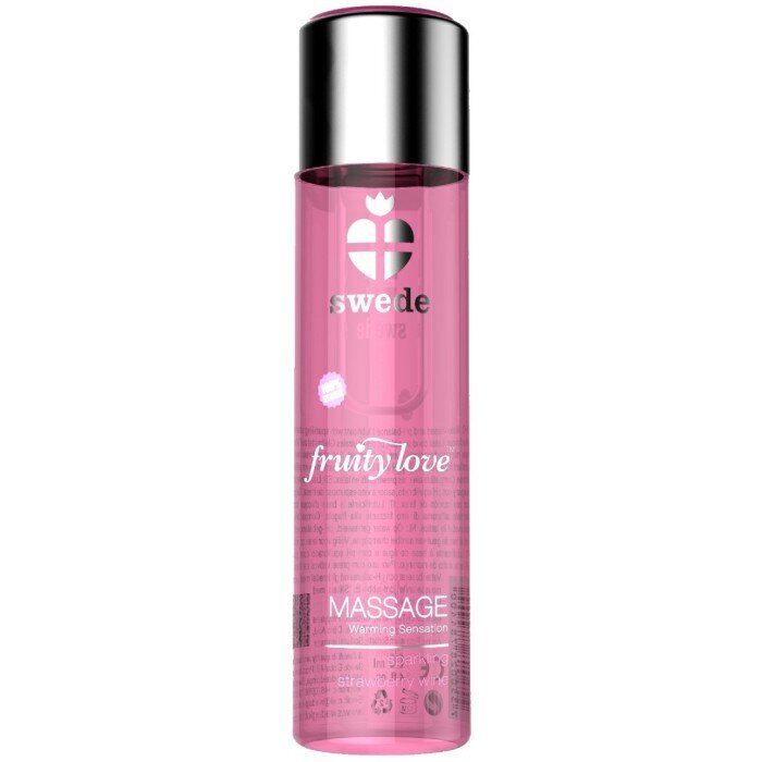 SWEDE Ulei de Masaj Fruity Love Efect de Incalzire Aroma Vin Spumant de Capsuni 60 ml