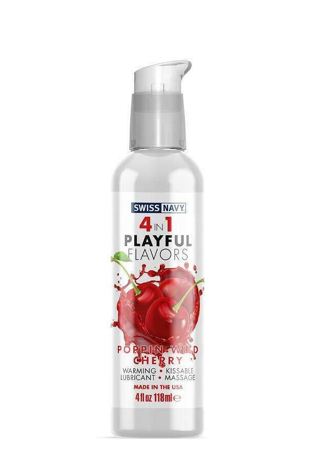 Swiss Navy Lubrifiant Playful 4 in 1 Aroma Cirese Salbatice 118ml