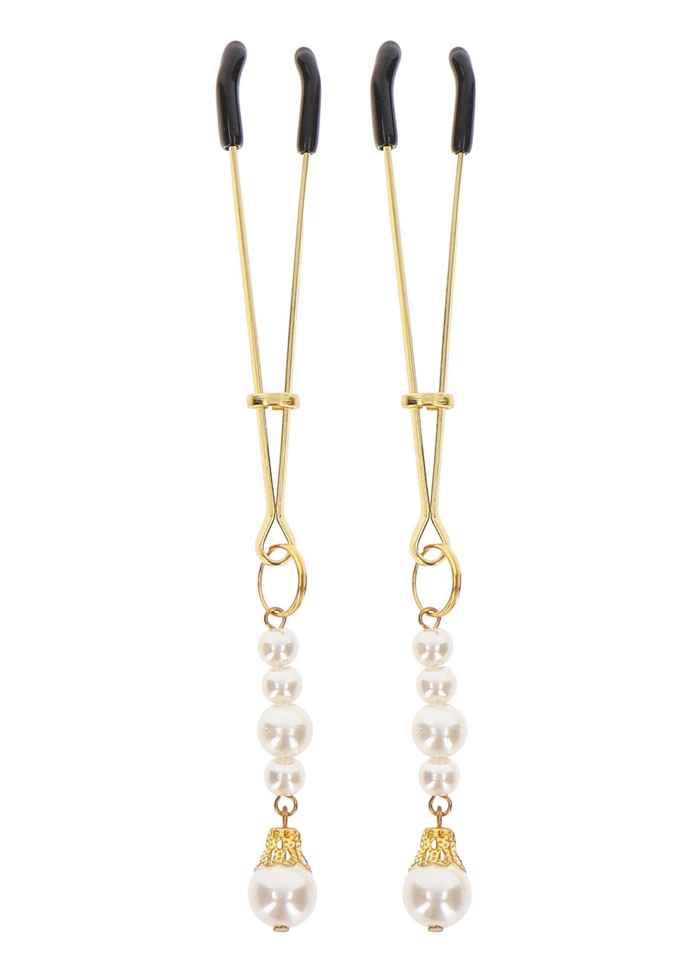 Taboom Clame pentru Sfarcuri Aurii Tweezers With Pearls