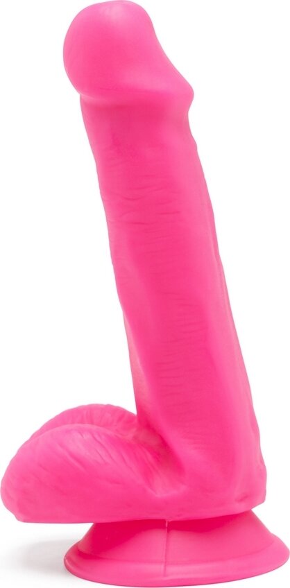 TOY JOY Dildo Happy Dicks Cu Testicule Roz 16.5 cm