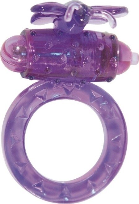 TOY JOY Inel Flutter Ring cu vibratii Mov