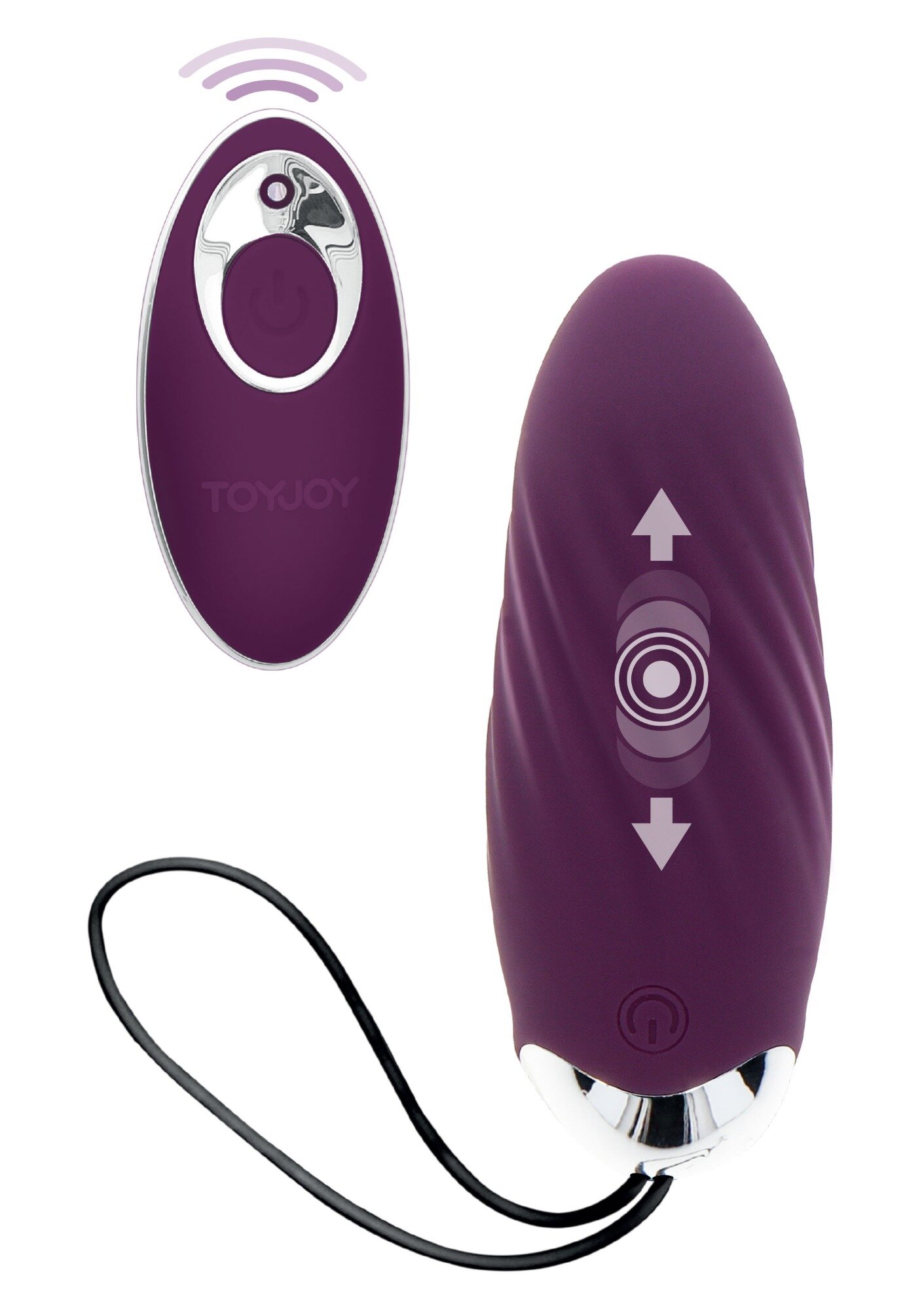 TOY JOY Ou Vibrator Remote Control Knock Knock Eggstravagant Magnetic Induction Technology Silicon Mov