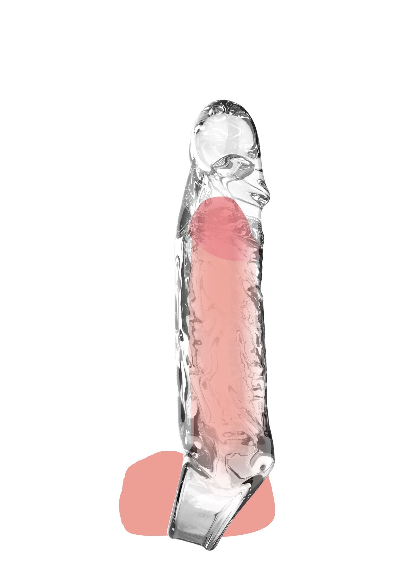 TOY JOY Prelungitor Penis Extension Sleeve Medium Clear