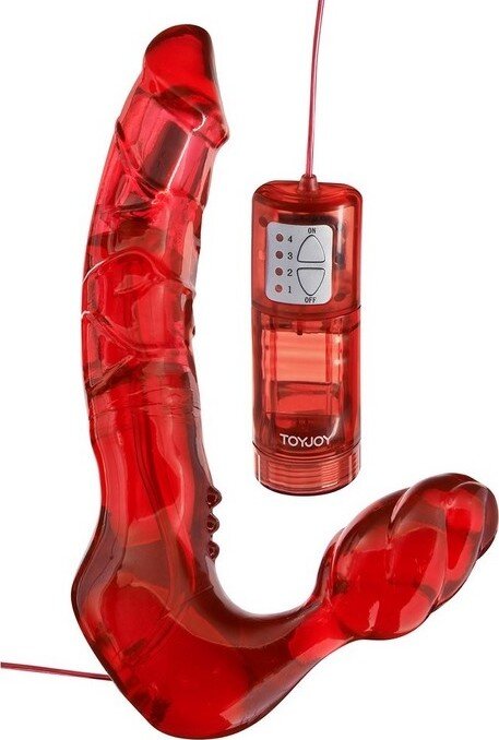 TOY JOY Strap-On Bend Over Boyfriend cu vibratii