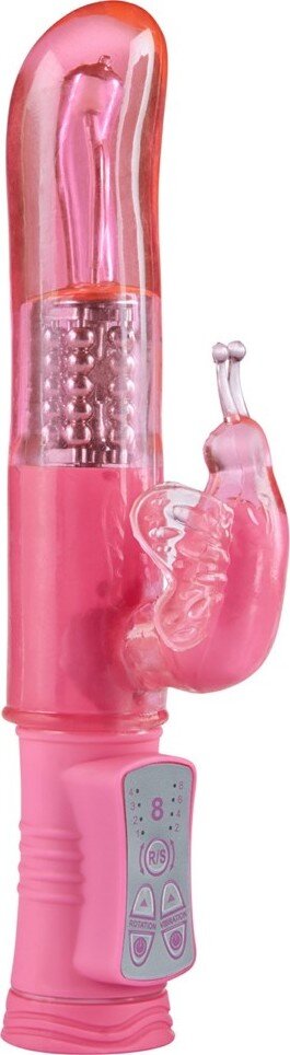 TOY JOY Vibrator Iepuras Happy Hugging TPE Roz 22.5 cm