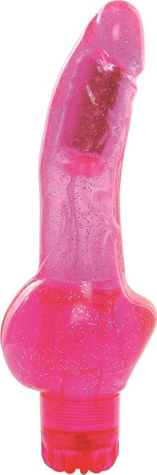 TOYZ4LOVERS Vibrator Flary Glitter Multispeed PVC Roz 22 cm