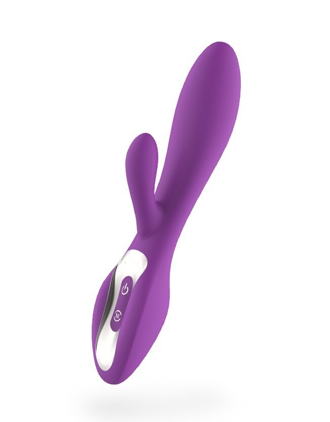  Vibrator Rabbit Breeze 9 Moduri Vibratii Silicon USB Mov 20.1 cm Mokko Toys