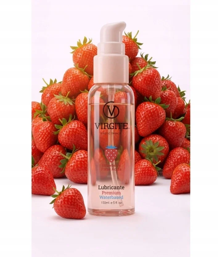 Virgite Lubrifiant pe Baza de Apa Aroma Capsuni 150 ml